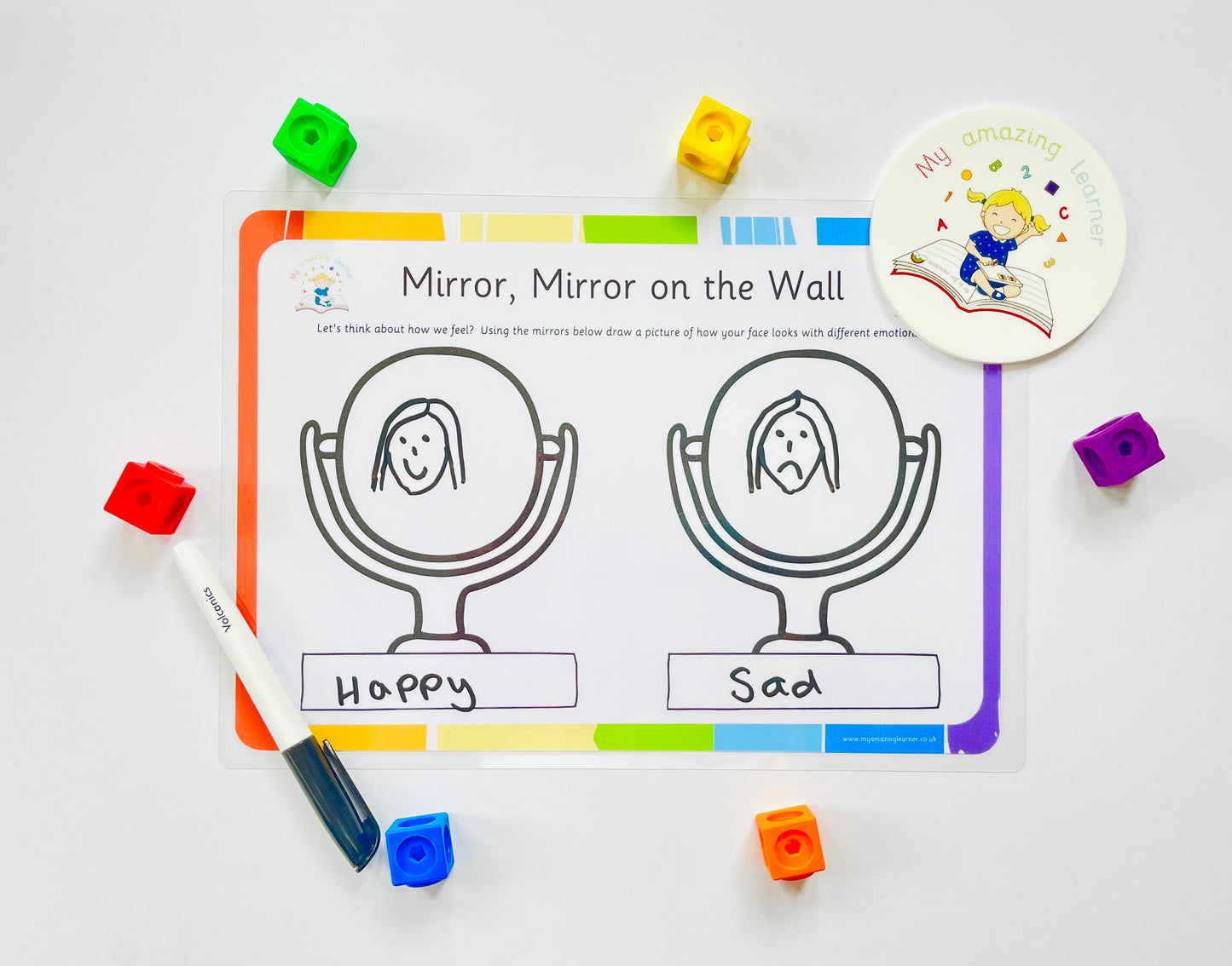 Mirror Mirror Laminated Worksheet