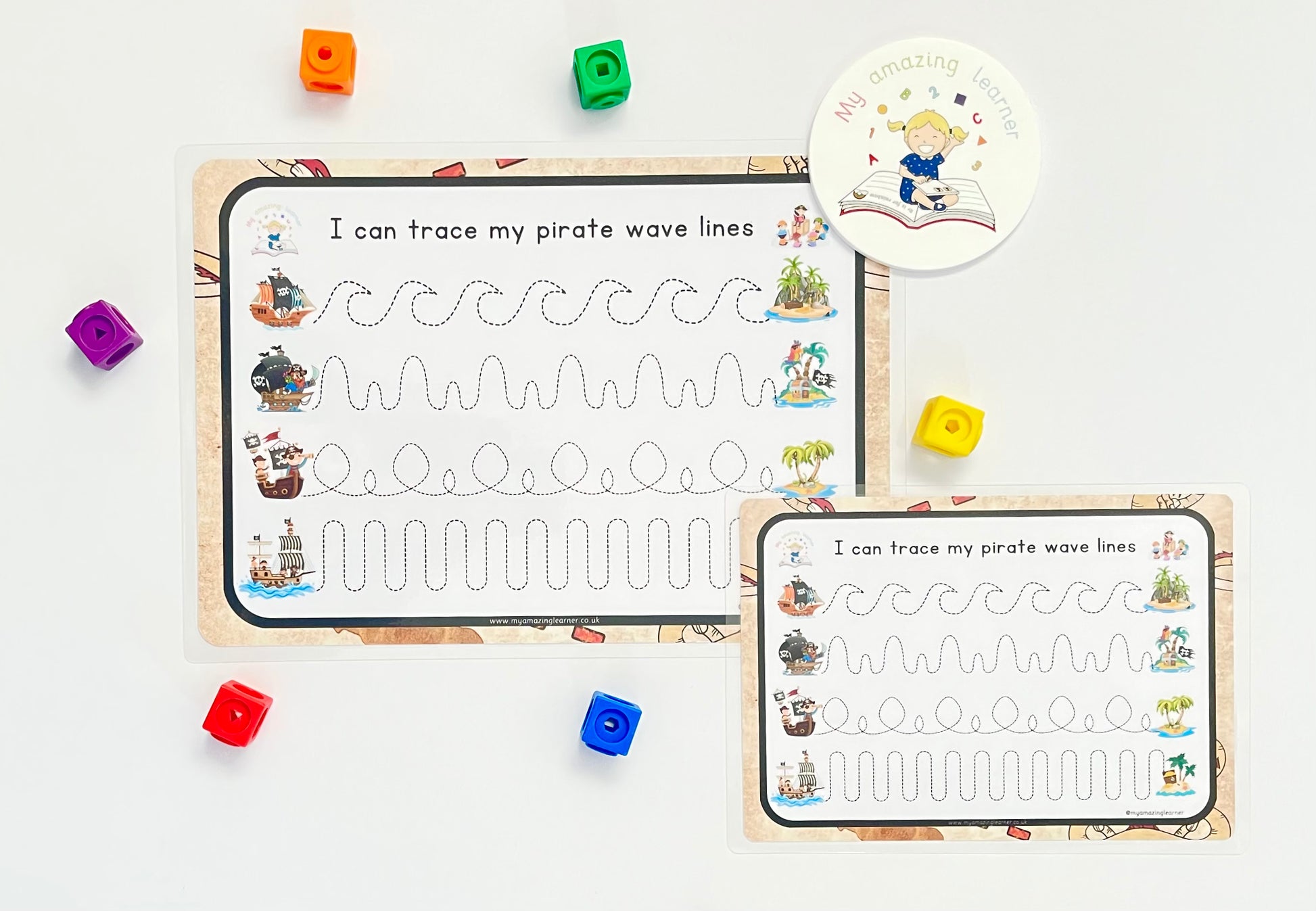 Pirate Graph Worksheet Pirate Line Tracing Laminated Worksheet – My Amazing Learner