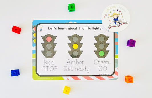 Traffic Light Laminated Worksheet